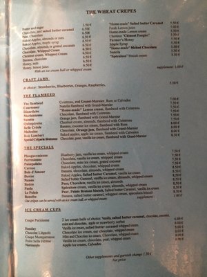 Menu photo 3 La Crêperie Bretonne Paris, 75 Menu photo 3 La Crêperie Bretonne Paris, 75