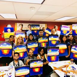 Mid-painting session