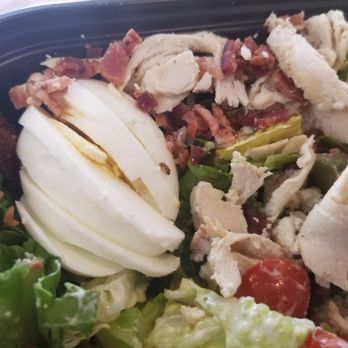 Local Kitchens - Chicken Cobb salad comes with a whole sliced hard-boiled egg and lots of chicken and bacon. - Burgers Near Me - Roseville, California