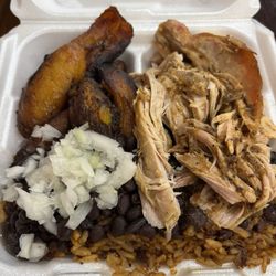Leah's - Pulled Pork, Rice, Black Beans, Plantains