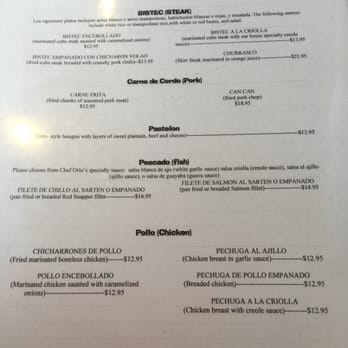 Boriken Restaurant - Menu 3 - Puerto Rican Near Me - Beaverton, Oregon