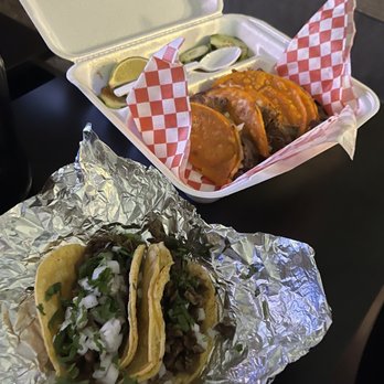Cinco De Mayo Taqueria - Quesabirria tacos and two fajita tacos - Food Trucks Near Me - Spring, Texas Cinco De Mayo Taqueria - Quesabirria tacos and two fajita tacos - Food Trucks Near Me - Spring, Texas