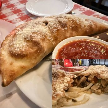 Mama D's - Calzone, light on Mozeralla, with mushrooms, onions, peppers, olives, sausage - Pizza Near Me - Torrance, California