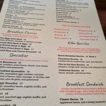 Chad's - The Menu - Breakfast & Brunch Near Me - Santa Barbara, California