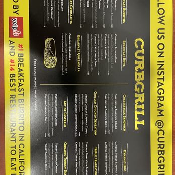 Curbgrill - Menu page 2 - Breakfast & Brunch Near Me - Montrose , California