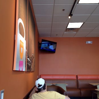 Dunkin' - They have TV and it's great ! - Donuts Near Me - Clifton, New Jersey