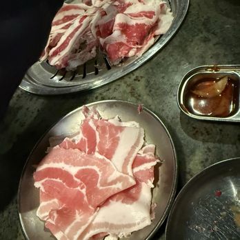 Kogi BBQ - Thin sliced pork belly and thin sliced beef - Korean Near Me - San Diego, California