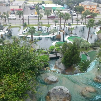 Mt. Atlanticus Minotaur Golf - View of some of the minotaur course from high up! So pretty! - Mini Golf Near Me - Myrtle Beach, South Carolina Mt. Atlanticus Minotaur Golf - View of some of the minotaur course from high up! So pretty! - Mini Golf Near Me - Myrtle Beach, South Carolina