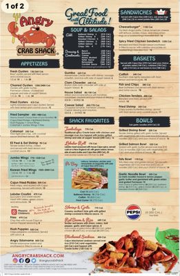 Menu photo 2 Angry Crab Shack San Tan Valley, AZ