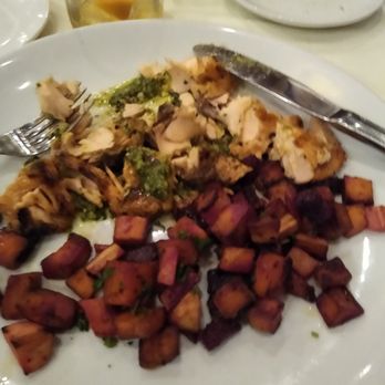 Towson Tavern - Grilled Salmon with Root Vegetable Hash - American Near Me - Towson, Maryland Towson Tavern - Grilled Salmon with Root Vegetable Hash - American Near Me - Towson, Maryland