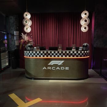 F1 Arcade Atlanta - Reception desk - Sports Bars Near Me - Atlanta, Georgia F1 Arcade Atlanta - Reception desk - Sports Bars Near Me - Atlanta, Georgia