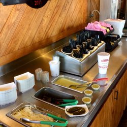 Garnishes, plasticware, drinks