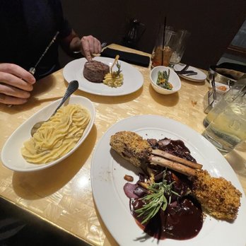 Jimmy's Seafood & Steak - Lamb and mash potatoes, and ribeye, - Seafood Near Me - Bossier City, Louisiana