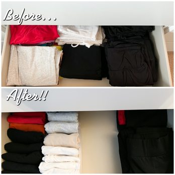 The Bright Side Organizing - Dresser Drawer Before & After - Home Organization Near Me The Bright Side Organizing - Dresser Drawer Before & After - Home Organization Near Me