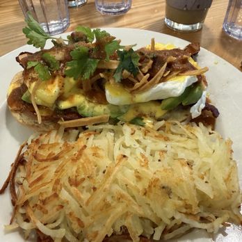 Denica's Real Food Kitchen - 100 Chile Benny with Bacon instead of Chorizo - Breakfast & Brunch Near Me - Castro Valley, California