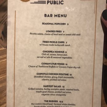 Cowan's Public - The after 11pm menu - Cocktail Bars Near Me - Nutley, New Jersey Cowan's Public - The after 11pm menu - Cocktail Bars Near Me - Nutley, New Jersey