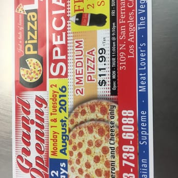 Pizza LA - The special is going to last all the way up too August 7 don't miss out. - Pizza Near Me - Los Angeles, California Pizza LA - The special is going to last all the way up too August 7 don't miss out. - Pizza Near Me - Los Angeles, California