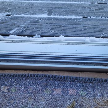 Jim Pescatore Home Improvement - Deck is at the same height as the kitchen floor. Why was this allowed? Because the owner talks a good game but never does follow up. - General Contractors Near Me - Torrington, Connecticut Jim Pescatore Home Improvement - Deck is at the same height as the kitchen floor. Why was this allowed? Because the owner talks a good game but never does follow up. - General Contractors Near Me - Torrington, Connecticut