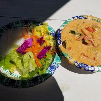 Ae's Thai Kitchen - Shrimp yellow curry. - Thai Near Me - Hana, Hawaii Ae's Thai Kitchen - Shrimp yellow curry. - Thai Near Me - Hana, Hawaii