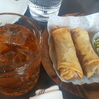 The Carbon Bar - Old fashion and spring rolls. - Barbeque Near Me - Toronto, Ontario The Carbon Bar - Old fashion and spring rolls. - Barbeque Near Me - Toronto, Ontario