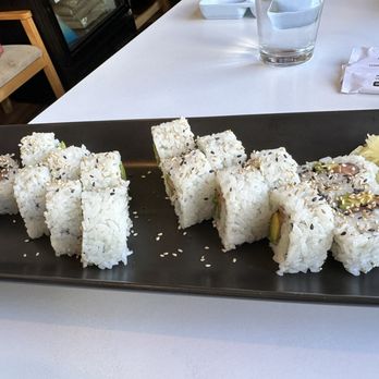 Tokyo House - Salmon rolls minus one being eaten, and minus cucumber. - Japanese Near Me - Bellingham, Washington Tokyo House - Salmon rolls minus one being eaten, and minus cucumber. - Japanese Near Me - Bellingham, Washington