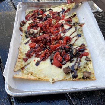 Bank Street Patio Bar - Veggie Flat Bread - Bars Near Me - Ocala, Florida Bank Street Patio Bar - Veggie Flat Bread - Bars Near Me - Ocala, Florida