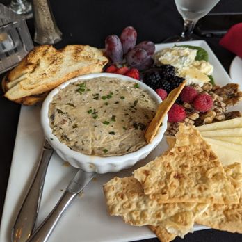 Vivilore - Mushroom "cheesecake" - My favorite part was actually the honey drizzled blue cheese - American Near Me - Independence, Missouri
