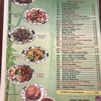 Lin Cuisine - a menu for a chinese restaurant - Chinese Near Me - Bristow, Oklahoma
