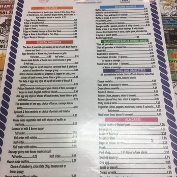 The Pelican Diner - Breakfast menu as of 4/2017 - Breakfast & Brunch Near Me - Sebastian, Florida The Pelican Diner - Breakfast menu as of 4/2017 - Breakfast & Brunch Near Me - Sebastian, Florida