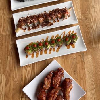 Roll Call - Blue Crab california Roll $15.95 Holy Grail Yellowtail $17.95 Big Bang Shrimp Tempura with Salmon $16.95 Terriyaki chicken wings $12.95 - Sushi Bars Near Me - Los Angeles, California Roll Call - Blue Crab california Roll $15.95 Holy Grail Yellowtail $17.95 Big Bang Shrimp Tempura with Salmon $16.95 Terriyaki chicken wings $12.95 - Sushi Bars Near Me - Los Angeles, California