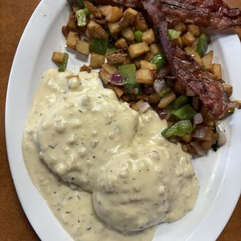 Naya's Cafe - Biscuits & Gravy (Subbed more potatoes in place of eggs) - Diners Near Me - Kent, Washington Naya's Cafe - Biscuits & Gravy (Subbed more potatoes in place of eggs) - Diners Near Me - Kent, Washington