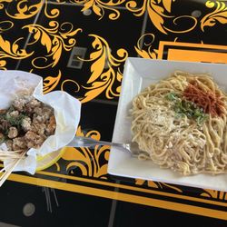 Dragon Gate Oakland - Popcorn chicken and garlic noodles