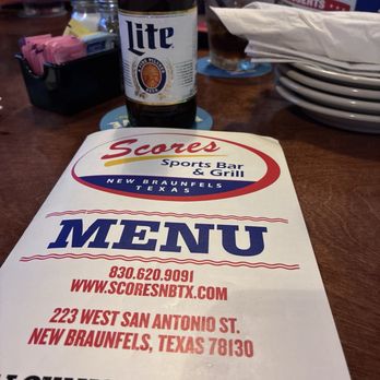 Scores - Ice Cold Miller Lite - Sports Bars Near Me - New Braunfels, Texas