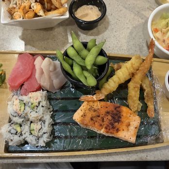 Benihana - Lunch Boat with Salmon - Teppanyaki Near Me - Arcadia, California Benihana - Lunch Boat with Salmon - Teppanyaki Near Me - Arcadia, California