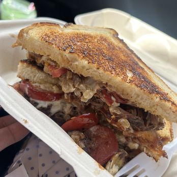 MAD Creationz - Brisket Grilled Cheese - Food Trucks Near Me MAD Creationz - Brisket Grilled Cheese - Food Trucks Near Me