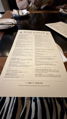 Menu photo 1 Wild Ginger Seattle, WA Menu photo 1 Wild Ginger Seattle, WA