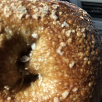 Hank's Bagels - Salt bagel has flaky kosher salt. Not coarse like most NY bagels. - Coffee & Tea Near Me - Burbank, California