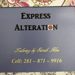 Express Alteration - I can do same day Alteration .
Text me!!