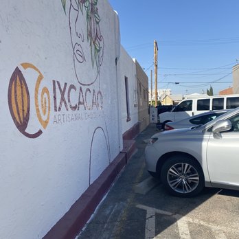 Ixcacao: Artisanal Chocolate - Parking lot. - Chocolatiers & Shops Near Me - El Paso, Texas