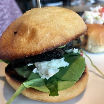 Craft & Vine - Portabella mushroom Slider. This slider won the prize of all 5 sliders. - Gastropubs Near Me - Roanoke, Texas