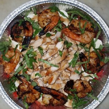 Main Street Pizza - Grilled chicken and Shrimp salad. - Pizza Near Me - Chester, New York
