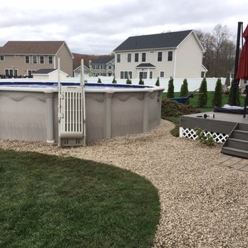 JTL Landscape Solutions - Decorative stone install on this new pool - Landscaping Near Me - Meriden, Connecticut JTL Landscape Solutions - Decorative stone install on this new pool - Landscaping Near Me - Meriden, Connecticut