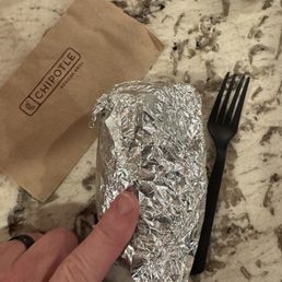 Very sad untouched double meat burrito! Give me a break $16 Very sad untouched double meat burrito! Give me a break $16 