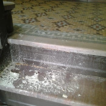 Page Real Estate - Mess in the stairs after a little rain. WOULD NOT CLEAN FOR WEEKS!! - Real Estate Services Near Me - Astoria, New York