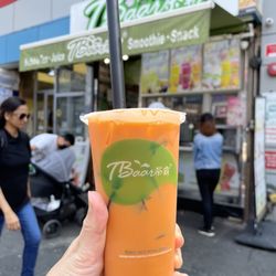 TBaar - About $6. Thai Ice Tea with Herbal Jelly