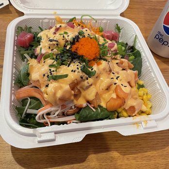 Ono Korean Barbeque - Mixed poke (salmon and tuna) mild (spicy mayo) - Korean Near Me - Matawan, New Jersey