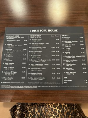 Menu photo 6 9 Dish Tofu House Tustin, CA Menu photo 6 9 Dish Tofu House Tustin, CA