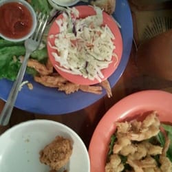 Robinson's Seafood - Halfway through the all you can eat shrimp!