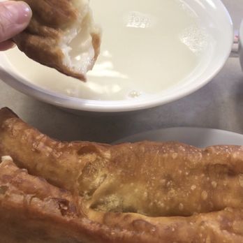 Huge Tree Pastry - Chinese donut dipped into hot sweet soy milk - delicious! - Taiwanese Near Me - Monterey Park, California