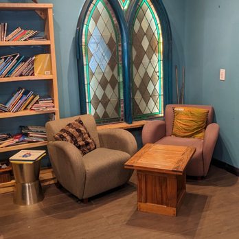 Jirani Coffee House - Reading nook in the back room - Coffee & Tea Near Me - Manassas, Virginia Jirani Coffee House - Reading nook in the back room - Coffee & Tea Near Me - Manassas, Virginia